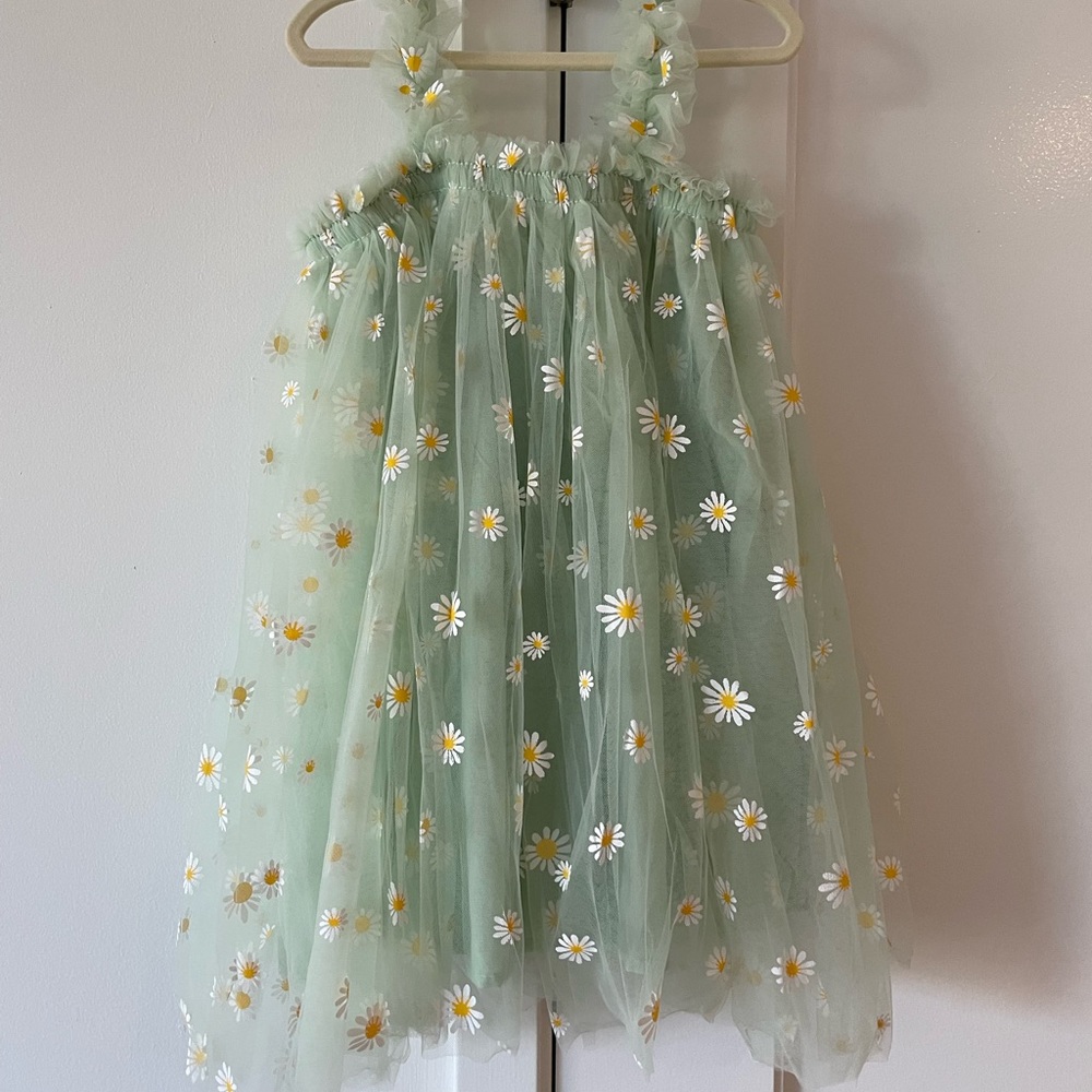 Alex + Nova Brand Nikki & Bella Daisy Tulle Dress in mint size 120 / 5-6